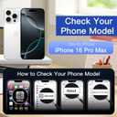 OOK for iPhone 16 Pro Max Case with Screen Protector, Cute Cow Print Design with Adjustable Finger Strap Kickstand Full Body Protection for Women Men Phone Cover-Black