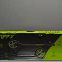 ZIFFY Scooter for Kids with Hand Brake, Foldable Kick Scooter for Ages 6-12, Lightweight Scooter for Boys with 4 Adjustable Heights, ABEC9 Bearings, Supports Up to 260 lbs (Black Green)