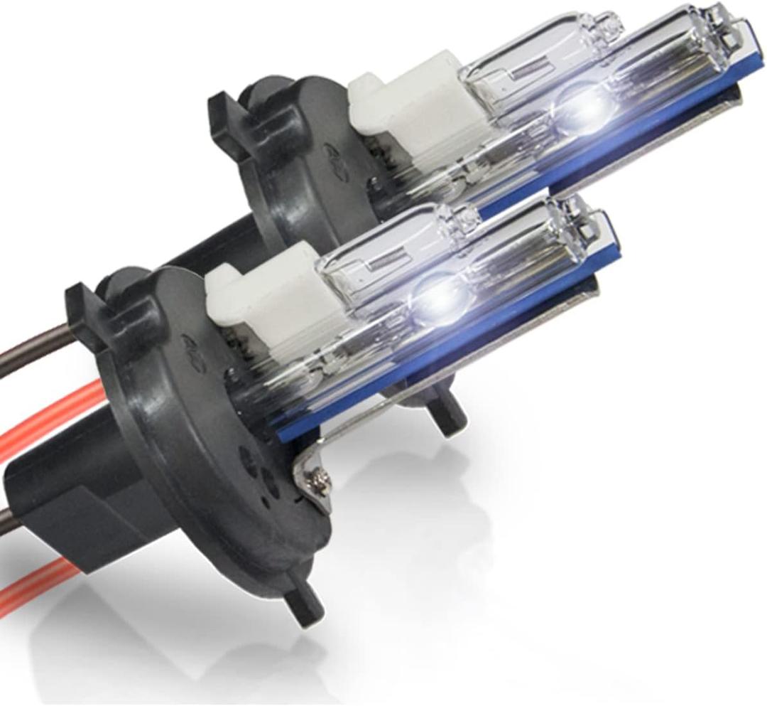 HID-Warehouse HID Xenon Replacement Bulbs - H4 / 9003 4300K - Bright Daylight (1 Pair) (H4 (9003/HB2) HID Low / Halogen High)
