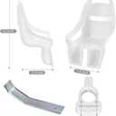 Doll Bike Seat for Girls Bicycle Doll Chair for 1220 Inch Kids Bikes, Compatible with American Girl, White