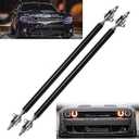 Universal 8"-11" Splitter Strut Rods, Adjustable Black Front Lip Support Rods Front Bumper Strut Rods (2PCS)