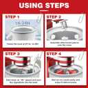 Ice Cream Maker Attachment for KitchenAid, Fits KitchenAid 4.5/5QT & 6QT Mixers, Frozen Ice Cream & Sorbet Gelato Maker, 2 Quart, White