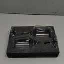 Red Glasses, White Glasses Set of 2, Hand Blown Glasses 15 oz, Copas De Vino with Long Stem Perfect for Wedding, Anniversary or Holiday Gifts Dishwasher Safe Christmas