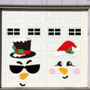H1vojoxo 13PCS Christmas Garage Door Decoration Snowman Garage Door Magnets Winter Magnets for Garage Christmas Outdoor Decor Snowman Refrigerator Magnets Decals Xmas Garage Door Magnetic Decorative