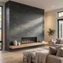 MSI Montauk Black 4 inch x 12 inch Gauged Slate Subway Tile for Kitchen Backsplash, Floor Tile, Wall Tile for Bathroom, Shower Wall Tile,, CASE 4 in. x 12 in.