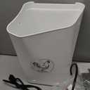 WISMOIER 3 Gallon Heated Chicken Waterer for Winter Automatic Chicken Water Heater,Adsjustable Height AntiFreezing Poultry Watering System，White 9 in x 7.1 inch x 13.7in