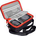 Hard Storage Case For Canon EOS Rebel T7 DSLR Camera 18-55mm Lens, EVA Travel Camera Carrying Cases, Waterproof Protective Cameras Storage Box With Shoulder Strap (Case Only)