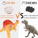 25Pcs Dinosaur Birthday Decorations Mini Dino Figures Cupcake Toppers Animal Theme Party Cake Baby Shower Supplies