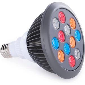 Red Light Therapy by Hooga. Handheld Skin, Beauty Device for Face or Body. LED Photon Therapy. Multiple Color Wavelengths of Blue 415nm, Yellow 580nm, Red 660nm, Near Infrared 850nm. 4-in-1 Bulb.