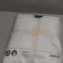 JELLYMONI Bright White Duvet Cover Queen Size, 3pcs Washed Microfiber Bedding Set, Soft Breathable Seersucker Duvet Cover Set with Zipper Closure and Corner Ties for All Seasons