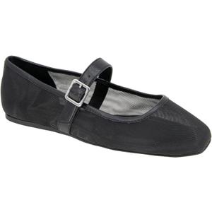 BCBGeneration Harpin Flat, Trendy Allover Black Mesh,(9)