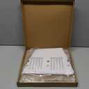 White Lamp Shade, 8''x8''Top 13''x13''Bottom 10'' Height, Square Lampshade Replacement Lamp Shade Natural Linen Hand Crafted for Table Lamps Floor Lamps Pendent Light, Assembly Required