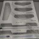 6 in 1 Bag Organizer and Wrap Dispenser with Magnetic Lid - Plastic Wrap Dispenser with Cutter for Kitchen Drawer, Storage for Gallon, Quart, Sandwich, Snack Bags, and Foil White