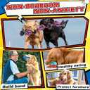 Zeaxuie 12 Pack Long-Lasting Heavy Various Dog Chew Toys Pack for Aggressive Chewers,Includes Dog Rope Toy,Squeaky Toys & Indestructible Chew Bone for Medium,Large & X-Large Breeds Dogs (Colorful)