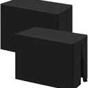 Fixwal Table cover 4FT Table Cover Fitted, Black Table Cover Protector for Folding Table, 48 x 24 Inch Fitted Tablecloth for 4 Foot Table