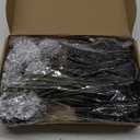 48 Pcs Artificial Chrysanthemums Ball Bouquet Black Halloween Faux Marigold Flowers Plastic Hydrangea Fake Silk Flowers for Dia De Los Muertos Home Party Table Decor(Black, Silver)