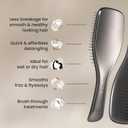 Tangle Teezer Chrome Ultimate Detangler Brush for Wet & Dry Hair, Eliminates Knots & Reduces Breakage for Straight to Curly Hair Types, Midnight Silver