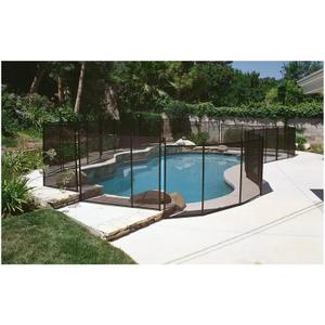 WaterWarden Pool Safety Fence 4' x 12', UL Certified to ASTM F2286 Safety Standards, Removable, Easy DIY Installation, Black Protective Mesh Netting with Black Frames