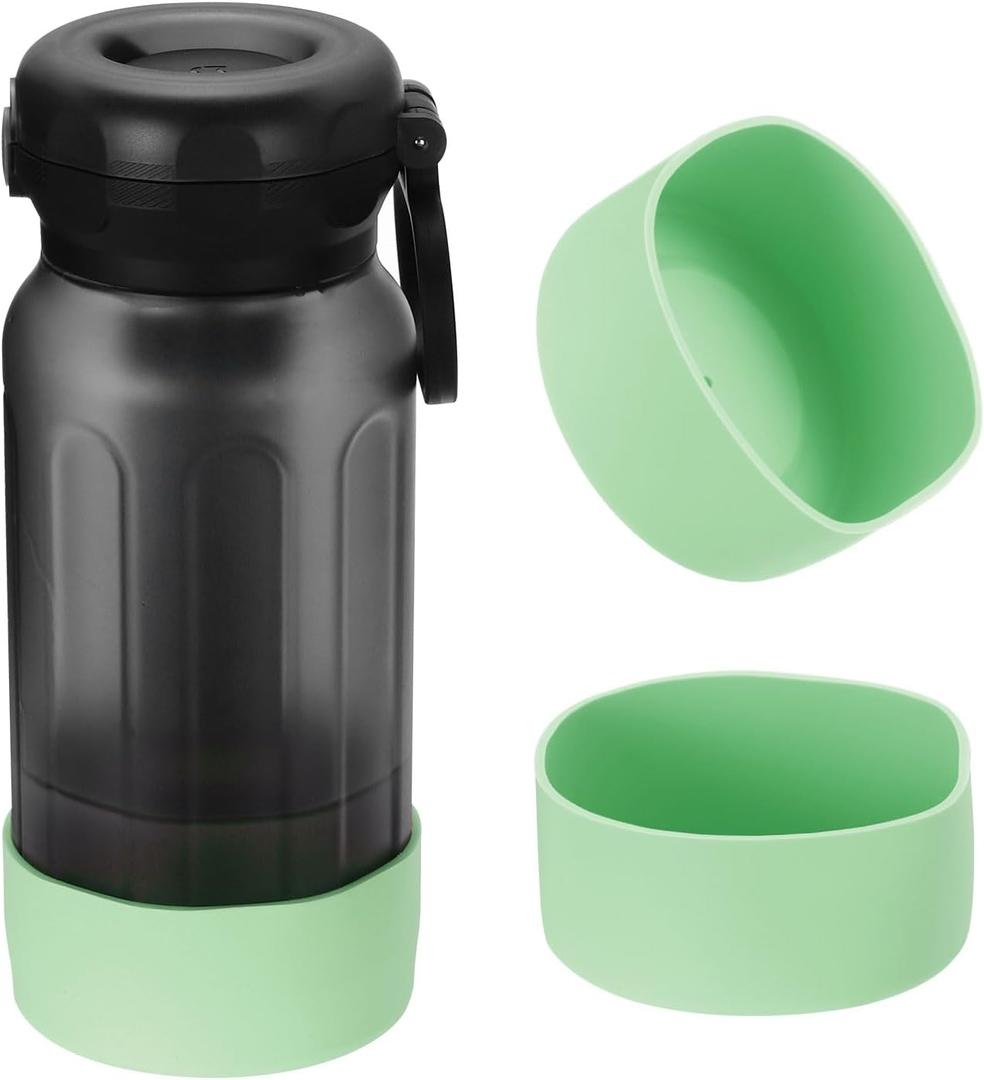 PATIKIL Silicone Boot for Water Bottle 32 oz 40 oz, 2 Pcs Anti-Slip Water Bottle Protective Sleeves Bottom Cover for Water Bottles Accessories, Green