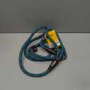 Fida Durable Slip Lead Dog Leash, 6 FT x 3/8" Heavy Duty Comfortable Strong Rope Slip Lead for Small Dogs and Puppies, No Pull Pet Training Lead with Highly Reflective(3/8", Blue)