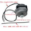 YZF18-25 Electric Fan Shaded Pole Motor 120V 60Hz 1.01A 18W AC Fan Motor for Small Ventilation Equipment,Refrigeration Equipment Radiator Evaporator (YZF18-25)