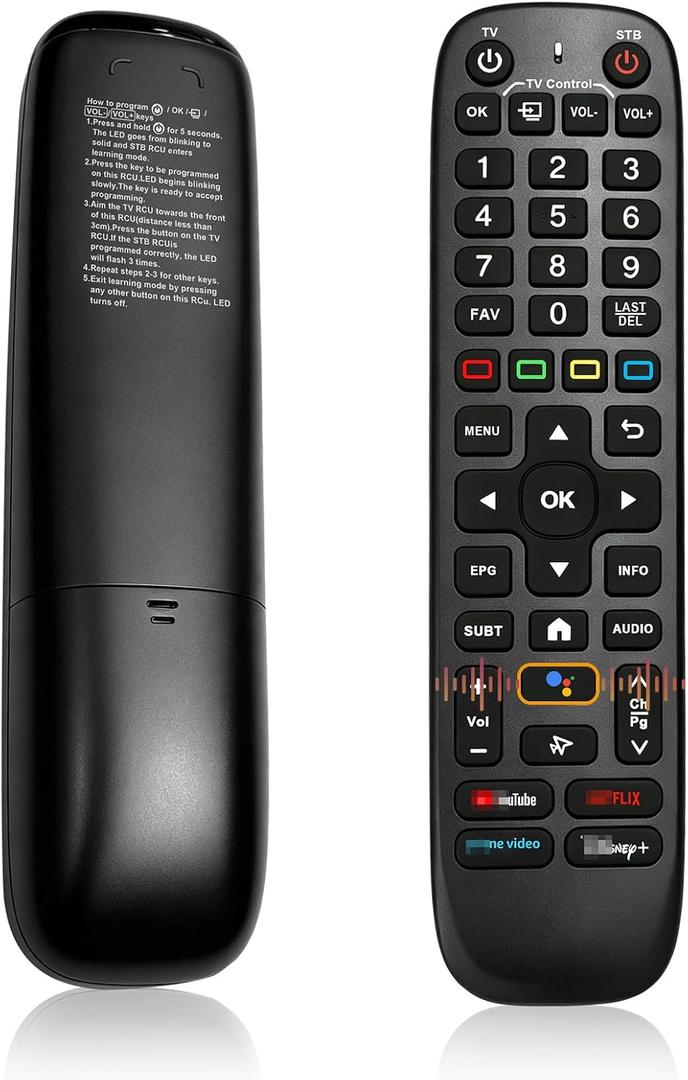 V6 Plus Remote Fit for Vseebox V6plus Remote Control Compatible with vSeeBox V5 Pro,Vsee Box V3 Plus,V3Pro,Intelligent Bluetooth Voice Remote with Backlight