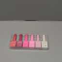 CANNI Pink Gel Nail Polish Set  6 Colors Hot Light Pink, Magenta  Soak Off UV LED Gel for French Manicure, DIY Nail Art at Home, Long-Lasting Glossy Finish