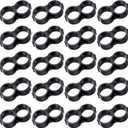 Boao 20 Pack Drip Irrigation Fittings for 1/2 Tubing, 16mm Drip Tubing End Closure Plugs Fitting Kit Trickle Plug Fittings End Cap Connectors for Sprinkler Systems