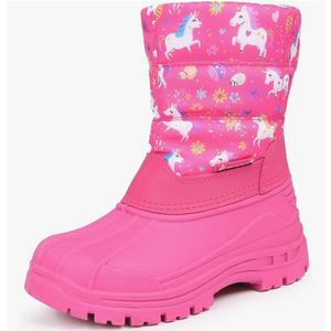 FANTURE Boys Girls Snow Boots Winter Waterproof Resistant Cold Weather Outdoor Shoes (Toddler/Little Kid) Size 13