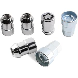M12 x 1.5 Wheel Lock Lug Nut kit Anti Theft Compatible with Accord Civic Odyssey CR-V Prelude Avenger Neon Daytona Caravan Escape Focus Celica ES300 ES330 ES350 Fusion MKZ Camaro & More Replace 24210