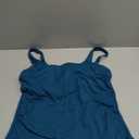 Aqua Eve Tankini Tops for Women Swimwear Top Only Tummy Control Bathing Suit Top No Bottom (Large, Teal)