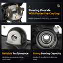 Front Steering Knuckles Wheel Bearing Hub Assembly for Corolla 14-18 1.8L