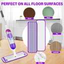 20 Pack Reusable Mop Pads Compatible with Swiffer PowerMop, Microfiber Pads Refills Machine Washable Up to 100 Times Wet Dry Use Suitable for All Floor Types