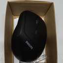 Philips Ergonomic Mouse - Vertical Mouse with 800/1200/1600 Adjustable DPI, 6 Silent Buttons Design for S/M Hands, Auto Power Saving, Light Weight, 2.4GHz Wireless Mouse for Laptop, Desktop, PC-Black