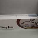 52" Wood Ceiling Fan with Lights Remote Control,Quiet DC Motor 3 Blade Ceiling Fans for Patio Living Room, Bedroom, Office,Indoor Outdoor(Black+Dark Walnut)