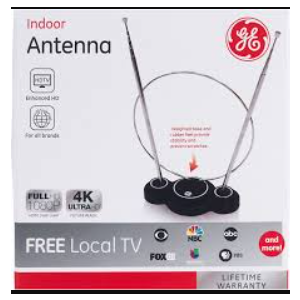 GE Indoor TV Antenna - Black