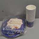 Happy Hanukkah Plate and Napkins Hanukkah Party Decorations Tableware Set Jewish Chanukah Party Supplies Paper Plates, Serve for 20 Guests