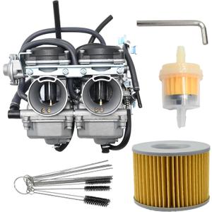 Anxingo 15001-1433 15003-1602 Carburetor Replacement For Kawasaki Ninja 250 250R Ex250 1988-2007 With Fuel Filter Oil Filter