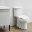 Bidet Toilet Seat,Non-Electric Quiet-Close,Fits Round Toilets,Adjustable Water Pressure and Self-Cleaning Dual Nozzles