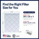 BNX TruFilter 20x24x1 Air Filter MERV 13 Smoke, Allergy, Pet Defense 6-Pack