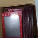 24 Pcs Merry Christmas 2025 Photo Frame Ornaments Acrylic 2 x 3 Picture Frame Ornaments Christmas Tree Decoration Compatible with Instax Polaroid Hanging Photo with Red Ribbon (Style 2)