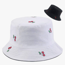 XYIYI Cute Bucket Hat Beach Fisherman Hats for Women, Reversible Double-Side-Wear