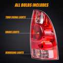 RANSOTO Right Passenger Side Tail Light Compatible with 2005-2015 Toyota Tacoma Tail Lamp with Harness and Bulbs Replace 8155004150