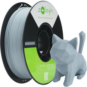 Ultra PLA Filament 1.75mm PLA 3D Printer Filament High Speed 30-600mm/s Dimensional Accuracy +/- 0.02mm, 1kg Spool (2.2lbs), Fit Most FDM 3D Printer (Gray)