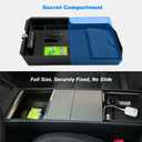 JVMA Center Console Organizer (Full Size) Armrest Console Organizer for Tesla Model 3 Highland Accessories 2024 2025 2026 (US Patent) Non-Slide