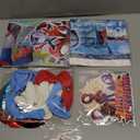Cartoon spidey-themed birthday party supplies. These decorations include "Happy Birthday" banners, tableware, tablecloths, balloons, large and small skewers, and party-themed decoration sets.