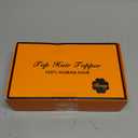 Silver Grey Layered Wavy Wigs for White Women with Bombshell Curtain Bangs Synthetic Long Salt and Pepper Hair Wigs for Women Middle Part Hair (Ombre Highlight Brown, 26inch)