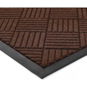 100pointONE Front Door Mat, Heavy Duty Indoor Outdoor Doormat, 72" x 24" Low Profile Outdoor Mats for Home Entrance, Stain and Fade Resistant Welcome Mat Ideal for High Traffic Area, Diamond Brown