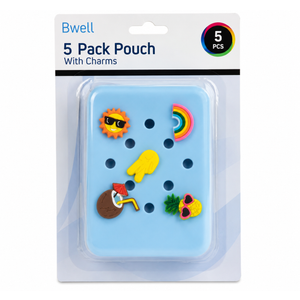 Bwell 5 Pack Pouch With Charms, Pack 3