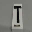 Henson Shaving Razor - Jet Black Double Edge Safety Razor with 5 Spare Blades - 30° Angled Precision With Superior Blade Rigidity- Reusable Single Blade Razors For Men and Women - Mild Aggression
